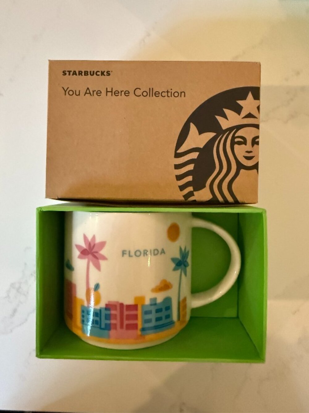 NWT Starbucks You Are Here Collection Mug - Florida (in original box)